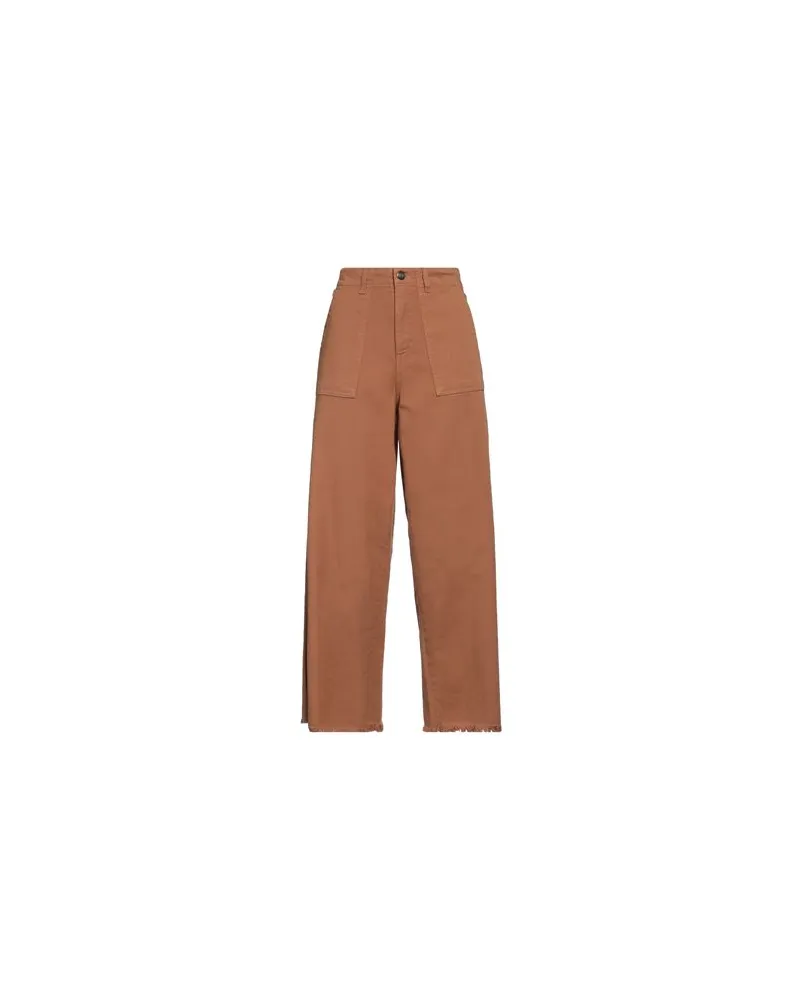 Jijil HOSEN & RÖCKE - Jeanshosenauf YOOX.COM Lederfarben