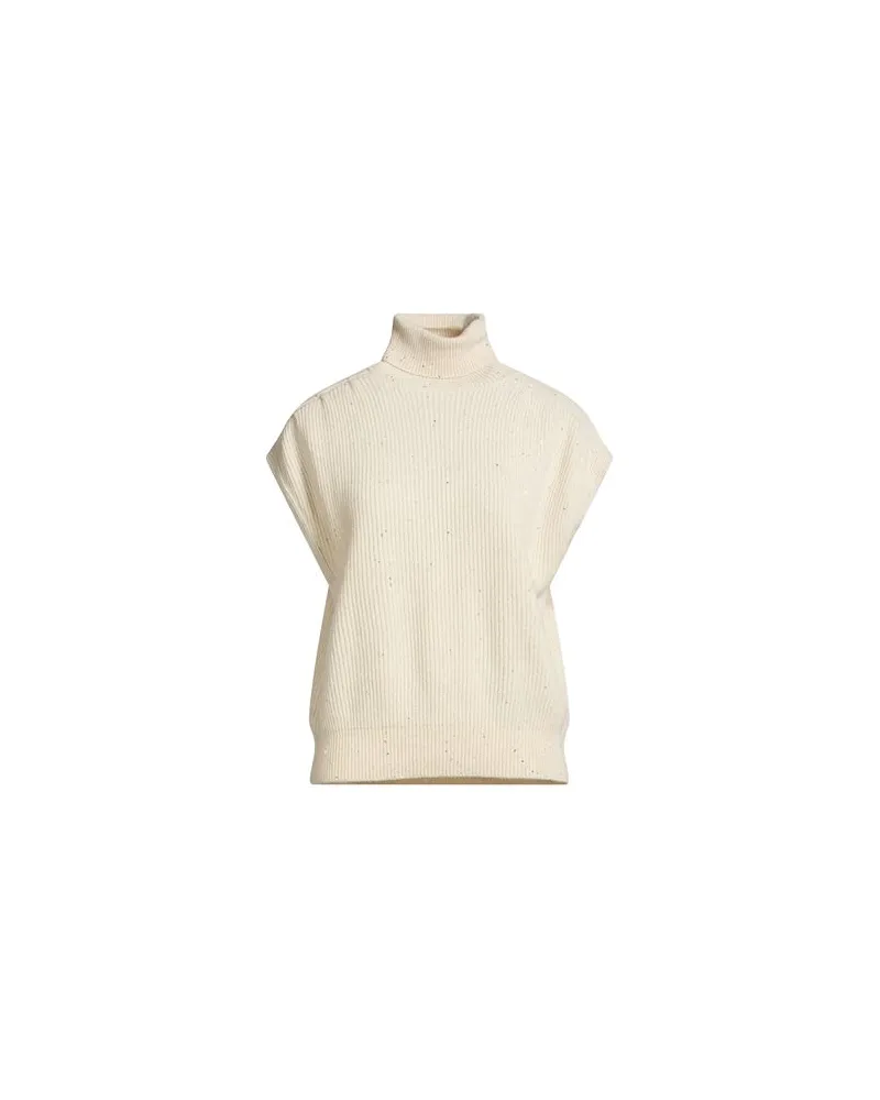 Brunello Cucinelli STRICKWAREN - Rollkragenpulloverauf YOOX.COM Cremeweiß