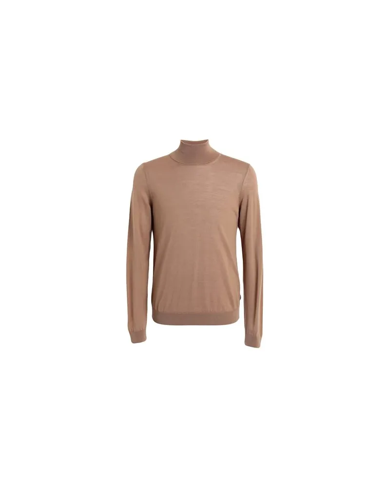 HUGO BOSS STRICKWAREN - Rollkragenpulloverauf YOOX.COM Kamel