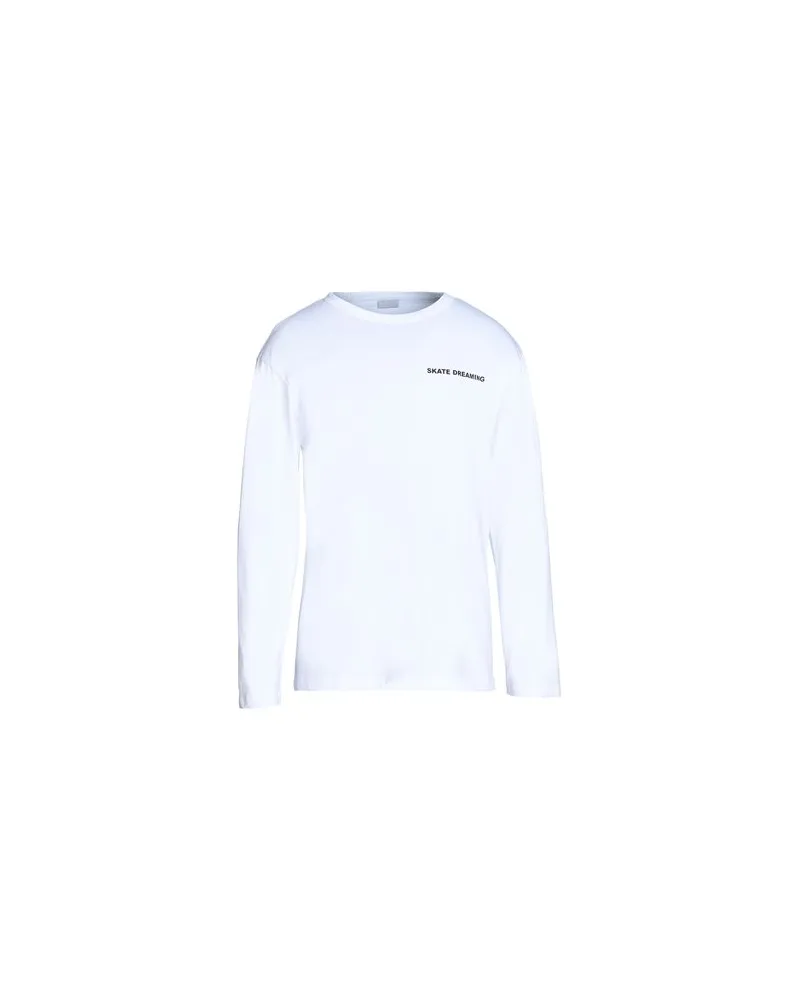 8 by Yoox PRINTED COTTON T-SHIRT   - TOPS - T-shirtsauf YOOX.COM Weiß