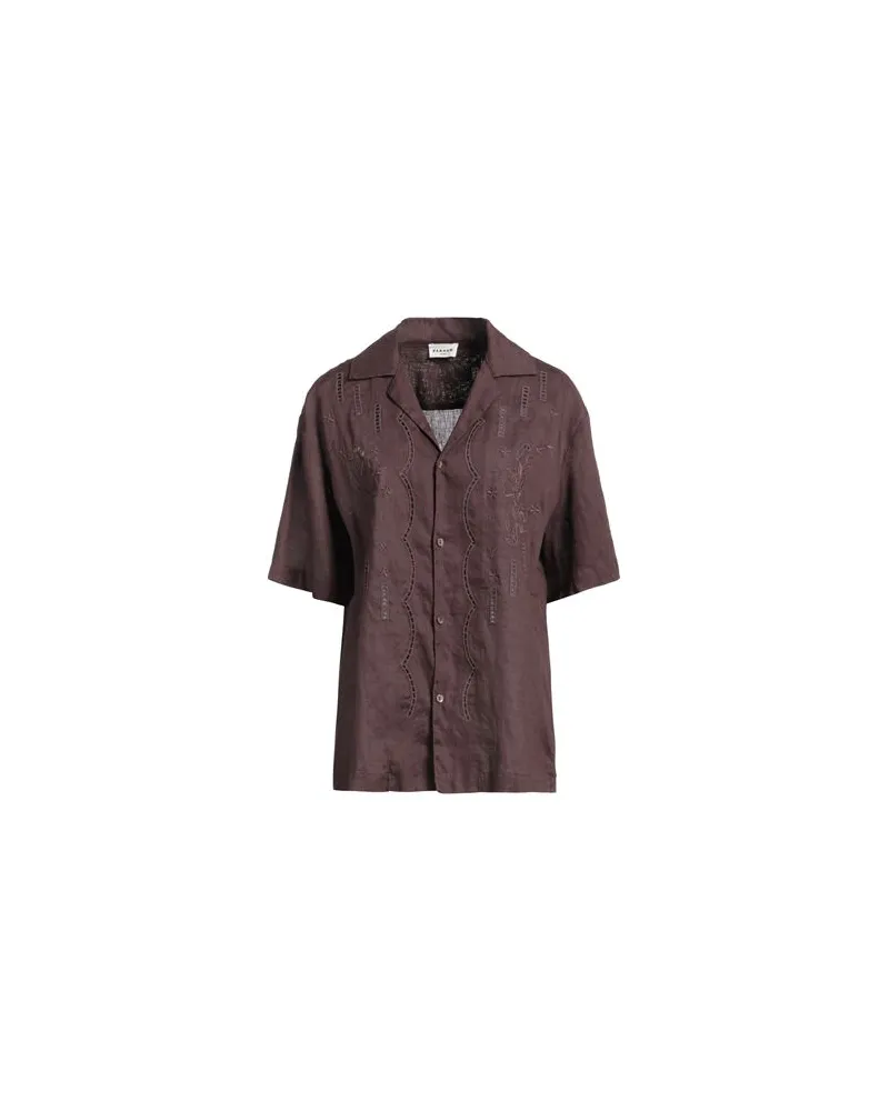 P.A.R.O.S.H. TOPS - Hemdenauf YOOX.COM Dunkelbraun