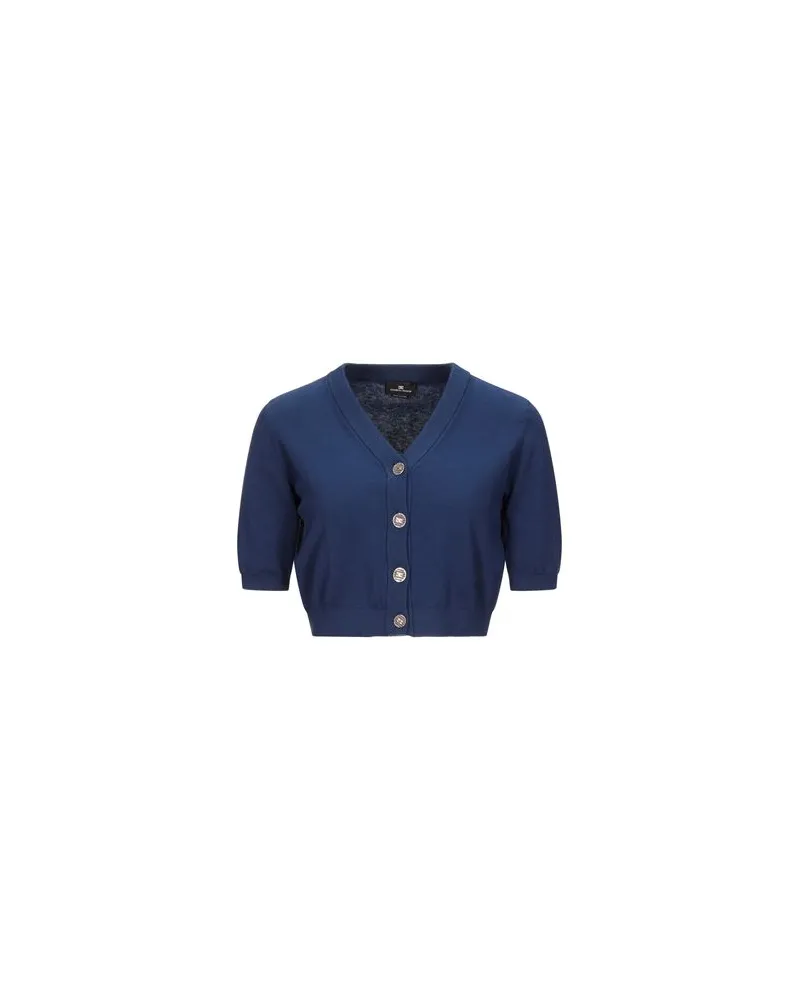 Elisabetta Franchi STRICKWAREN - Strickjackenauf YOOX.COM Nachtblau
