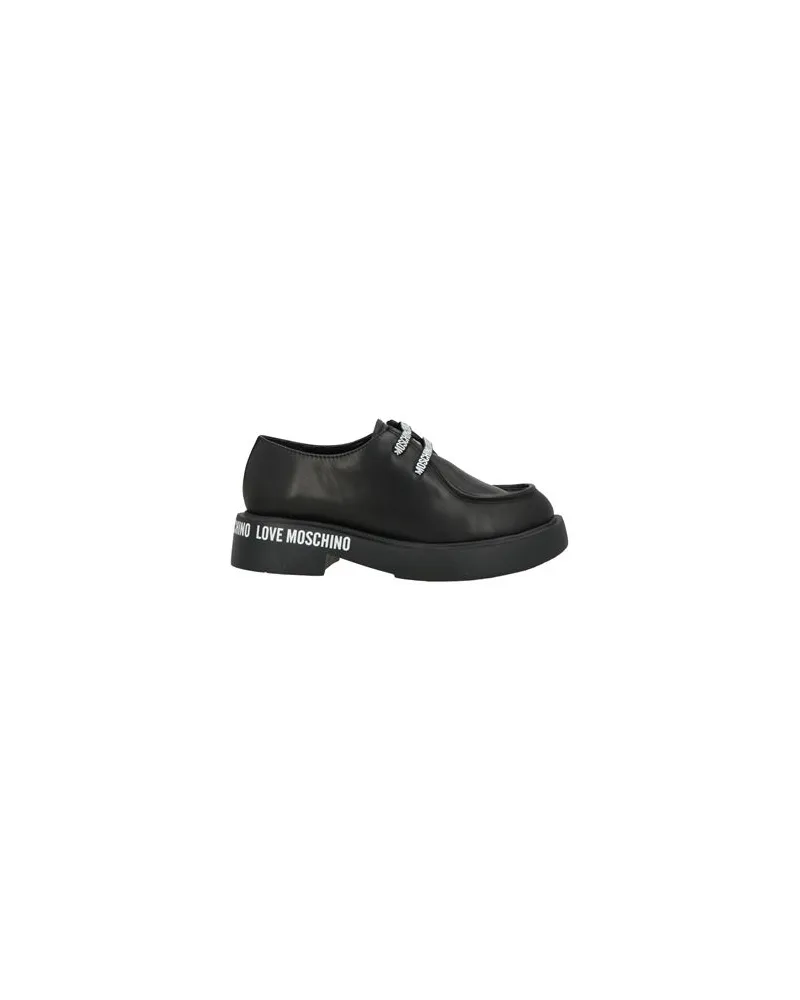 Moschino SCHUHE - Schnürschuheauf YOOX.COM Schwarz
