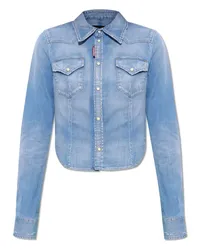 Dsquared2 Jeanshemd Azurblau