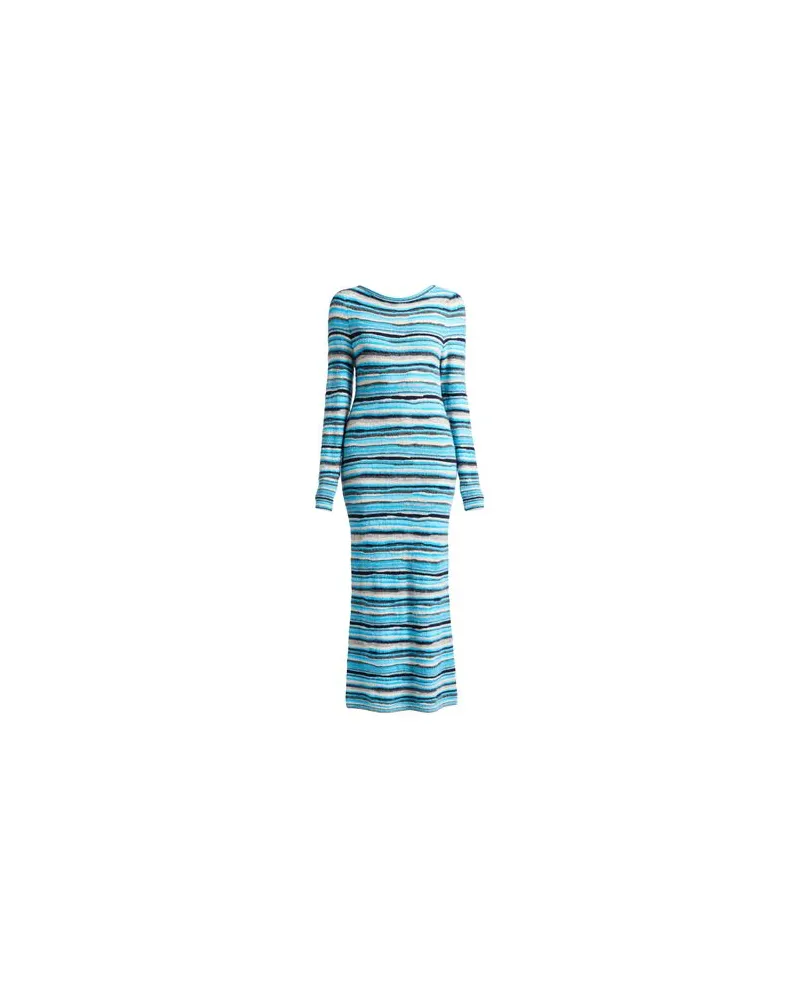 Actitude by Twinset KLEIDER - Maxi-Kleiderauf YOOX.COM Azurblau