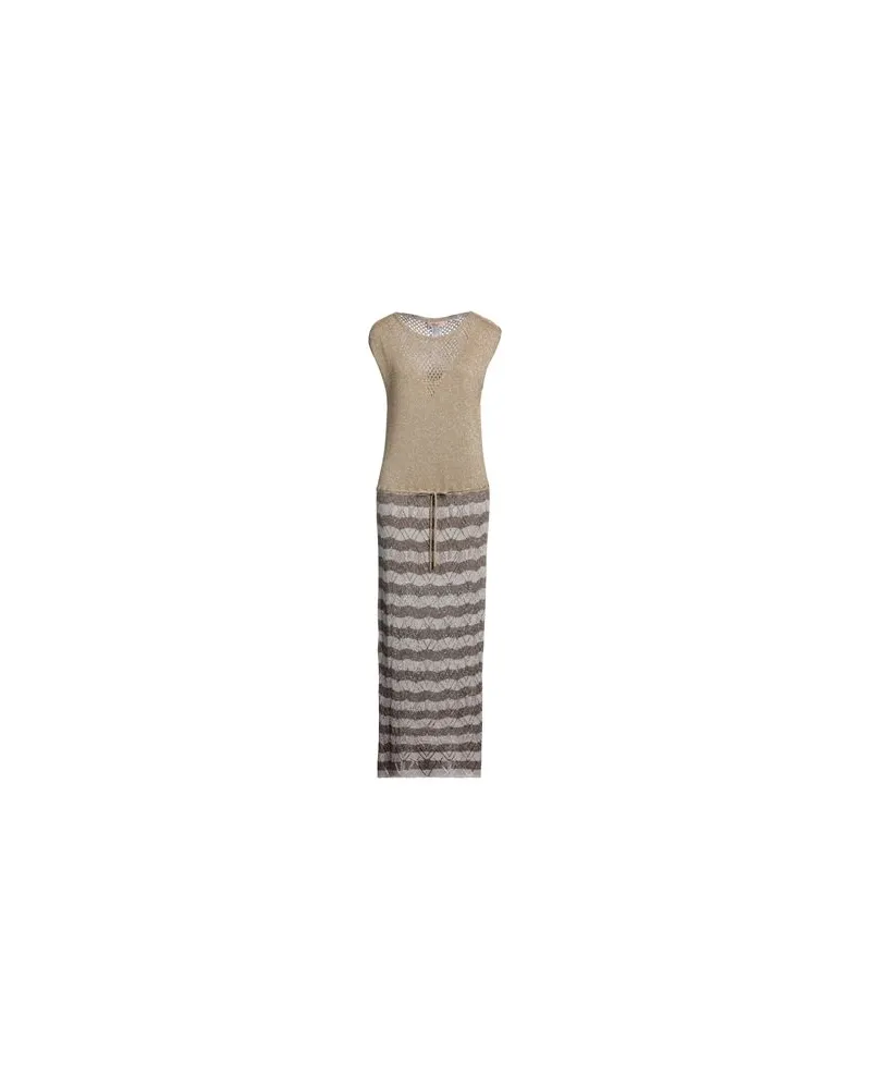 Twin-Set KLEIDER - Maxi-Kleiderauf YOOX.COM Gold