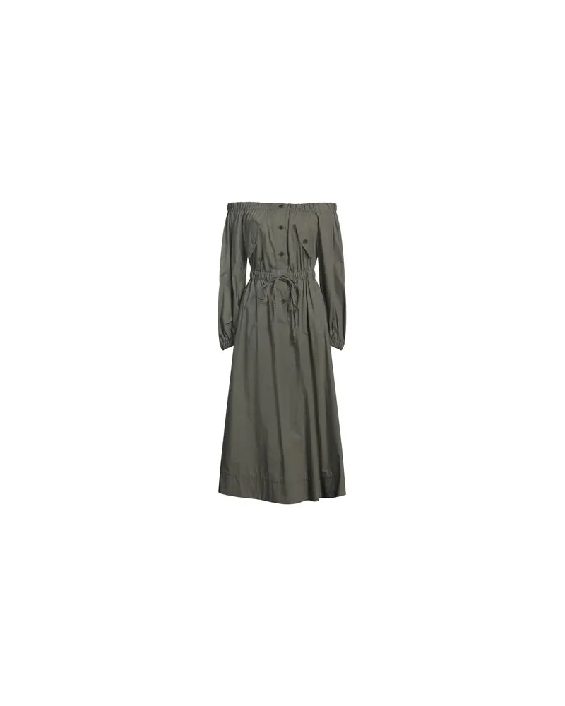 Icona By Kaos KLEIDER - Maxi-Kleiderauf YOOX.COM Militärgrün