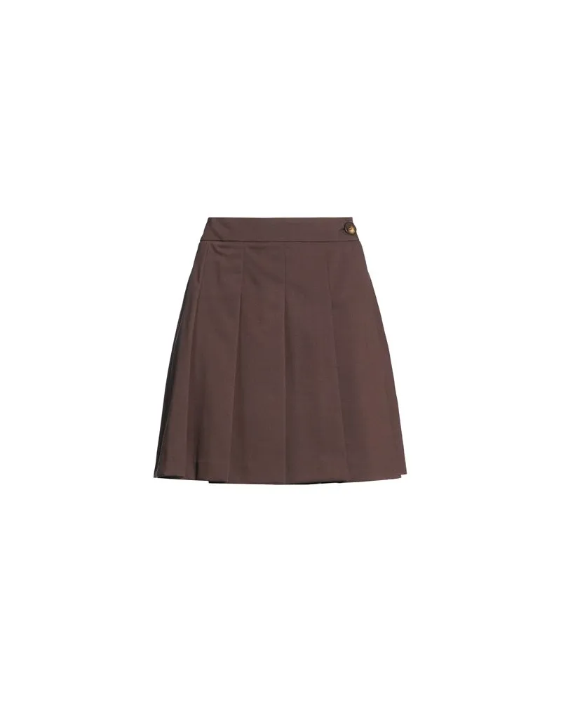 Icona By Kaos HOSEN & RÖCKE - Miniröckeauf YOOX.COM Schokobraun