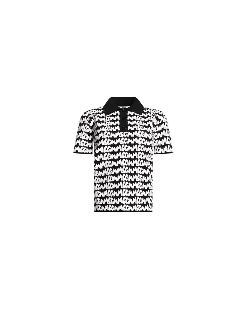 MSGM TOPS - Poloshirtsauf YOOX.COM Schwarz