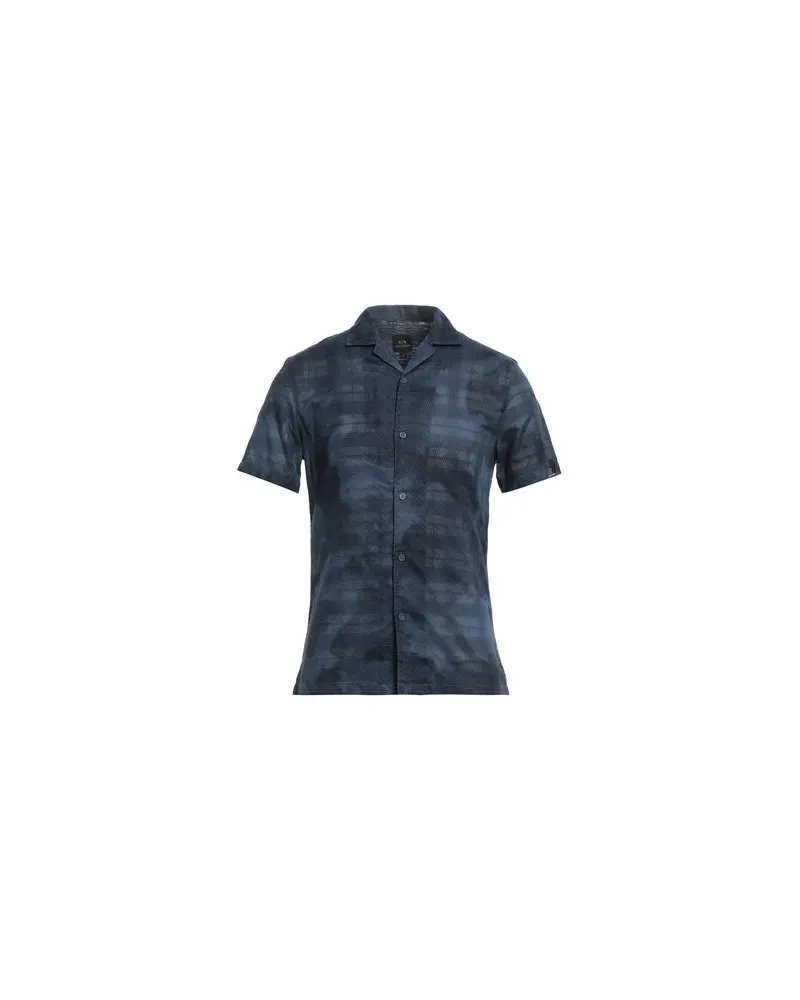 Armani Exchange TOPS - Hemdenauf YOOX.COM Marineblau