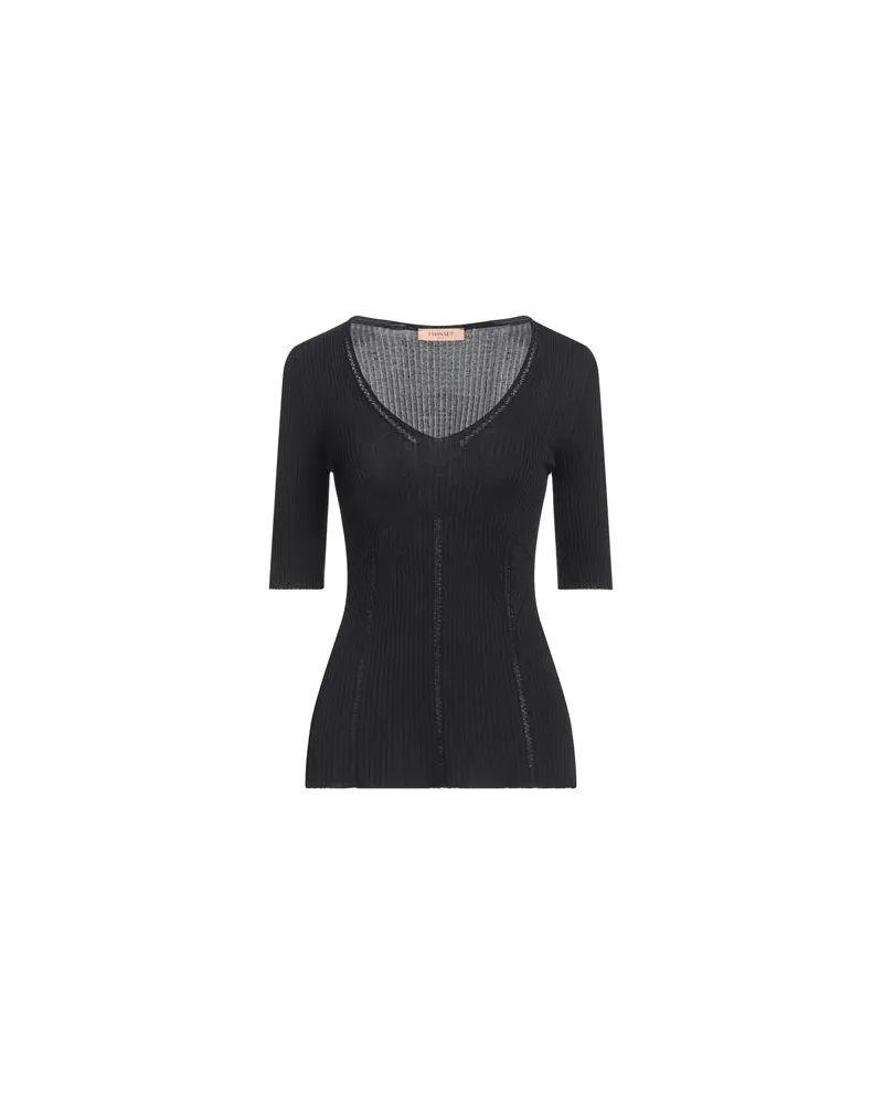 Twin-Set STRICKWAREN - Pulloverauf YOOX.COM Schwarz