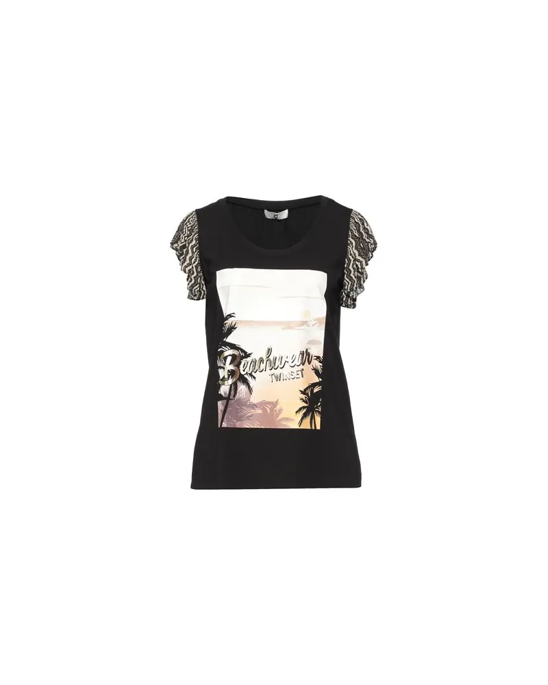 Twin-Set TOPS - T-shirtsauf YOOX.COM Schwarz