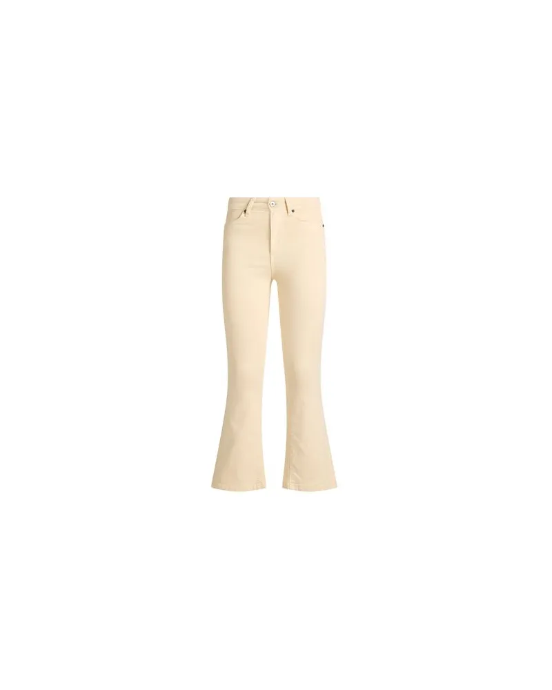 SOLOTRE HOSEN & RÖCKE - Jeanshosenauf YOOX.COM Pastellgelb