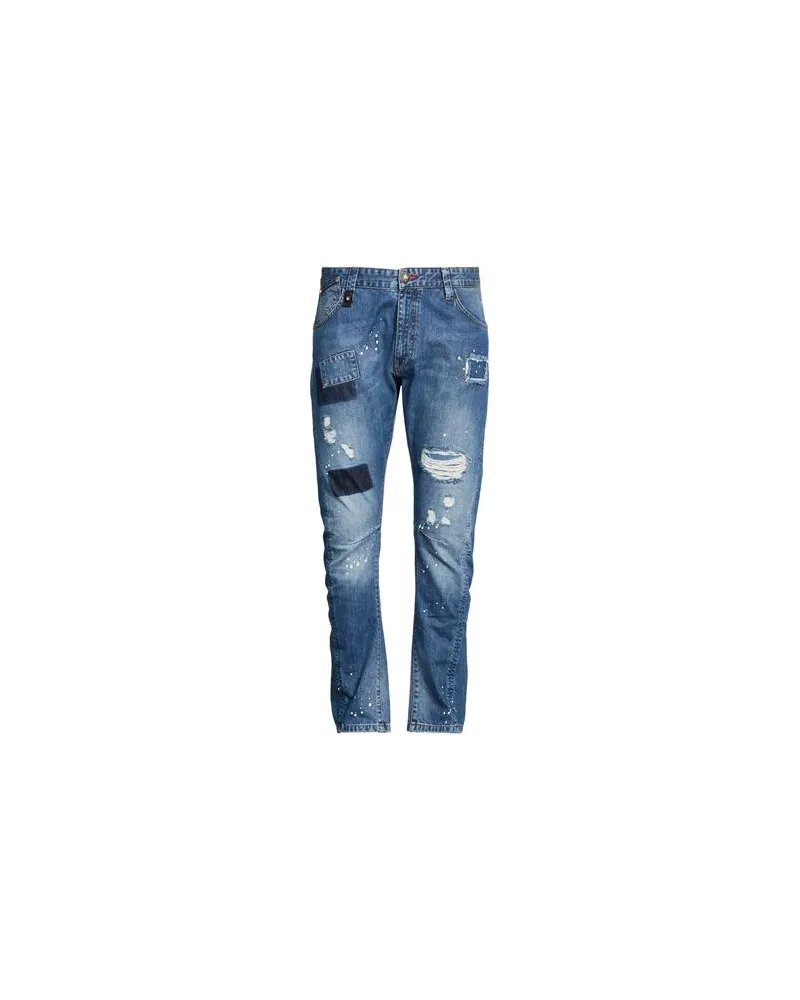 Philipp Plein HOSEN & RÖCKE - Jeanshosenauf YOOX.COM Blau