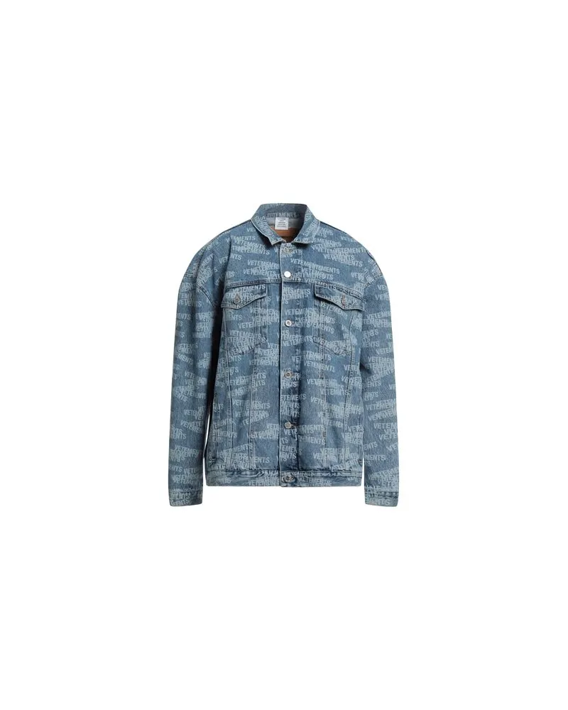 VETEMENTS JACKEN & MÄNTEL - Jeansjacken/Mäntelauf YOOX.COM Blau