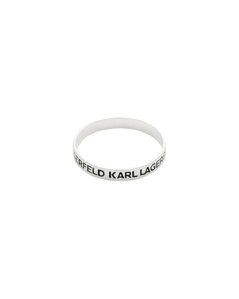 Karl Lagerfeld K/ESSENTIAL LOGO BRACELET  - SCHMUCK und UHREN - Armbänderauf YOOX.COM Silber