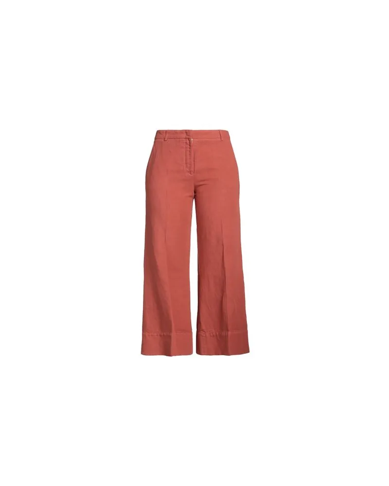 QL2 QUELLEDUE HOSEN & RÖCKE - Hosenauf YOOX.COM Rostrot