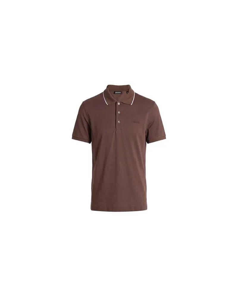 Ermenegildo Zegna TOPS - Poloshirtsauf YOOX.COM Schokobraun