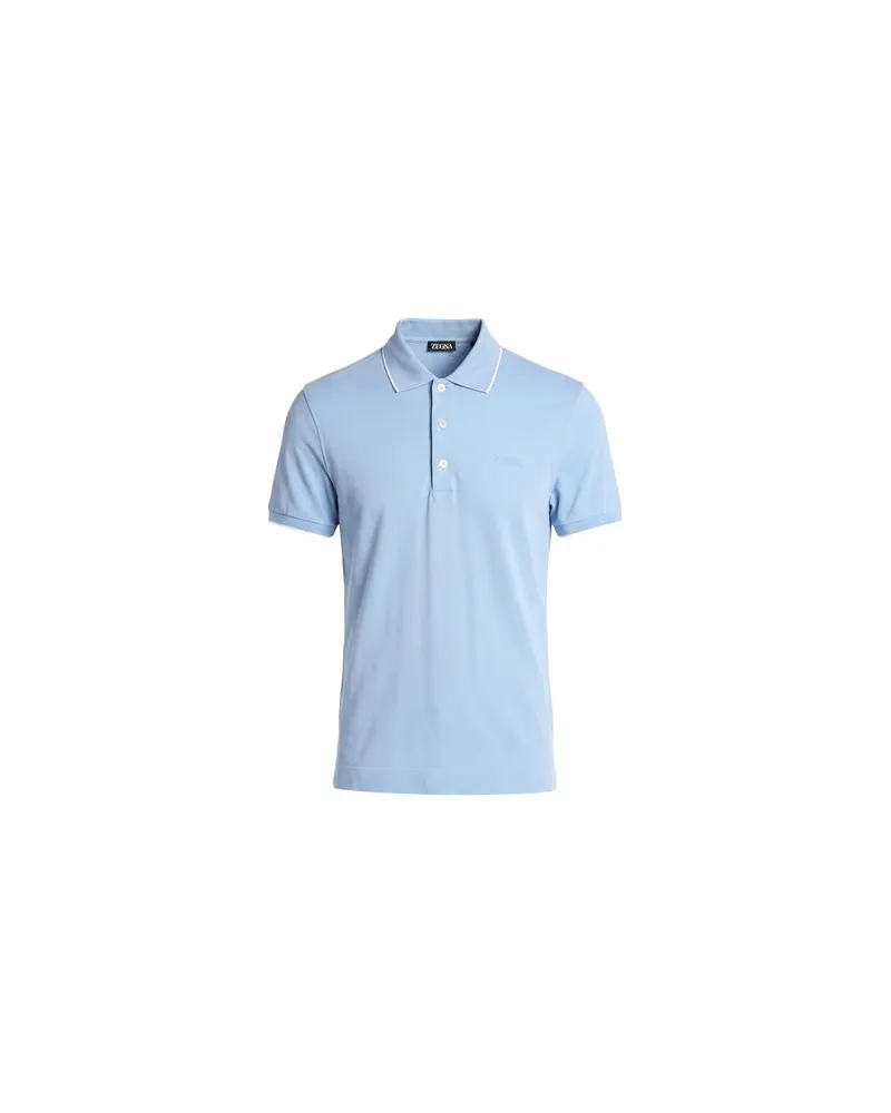 Ermenegildo Zegna TOPS - Poloshirtsauf YOOX.COM Hellblau