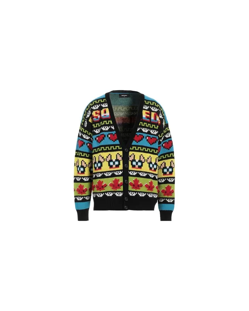 Dsquared2 STRICKWAREN - Strickjackenauf YOOX.COM Schwarz