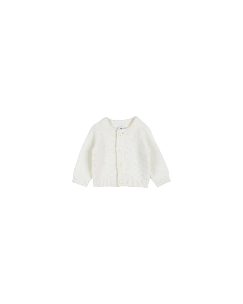 Petit Bateau STRICKWAREN - Strickjackenauf YOOX.COM Cremeweiß