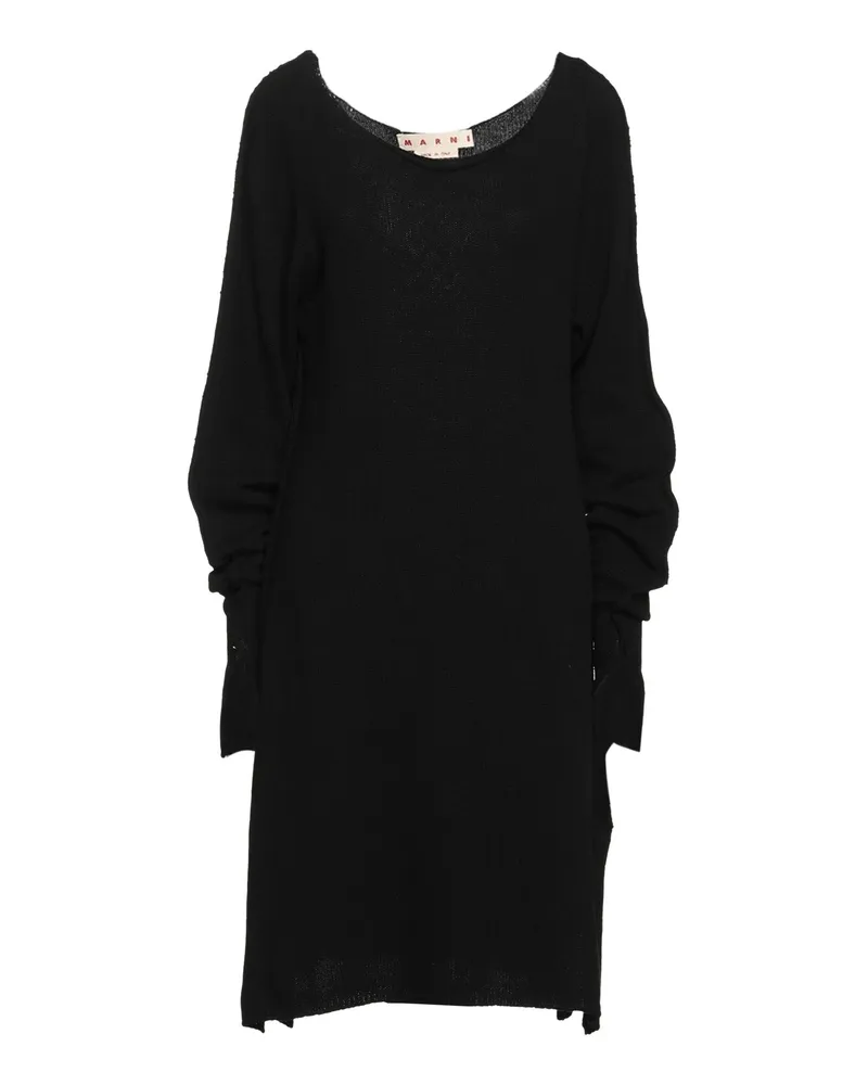 Marni Midi-Kleid Schwarz