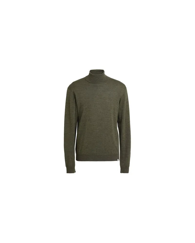 LES DEUX STRICKWAREN - Rollkragenpulloverauf YOOX.COM Militärgrün