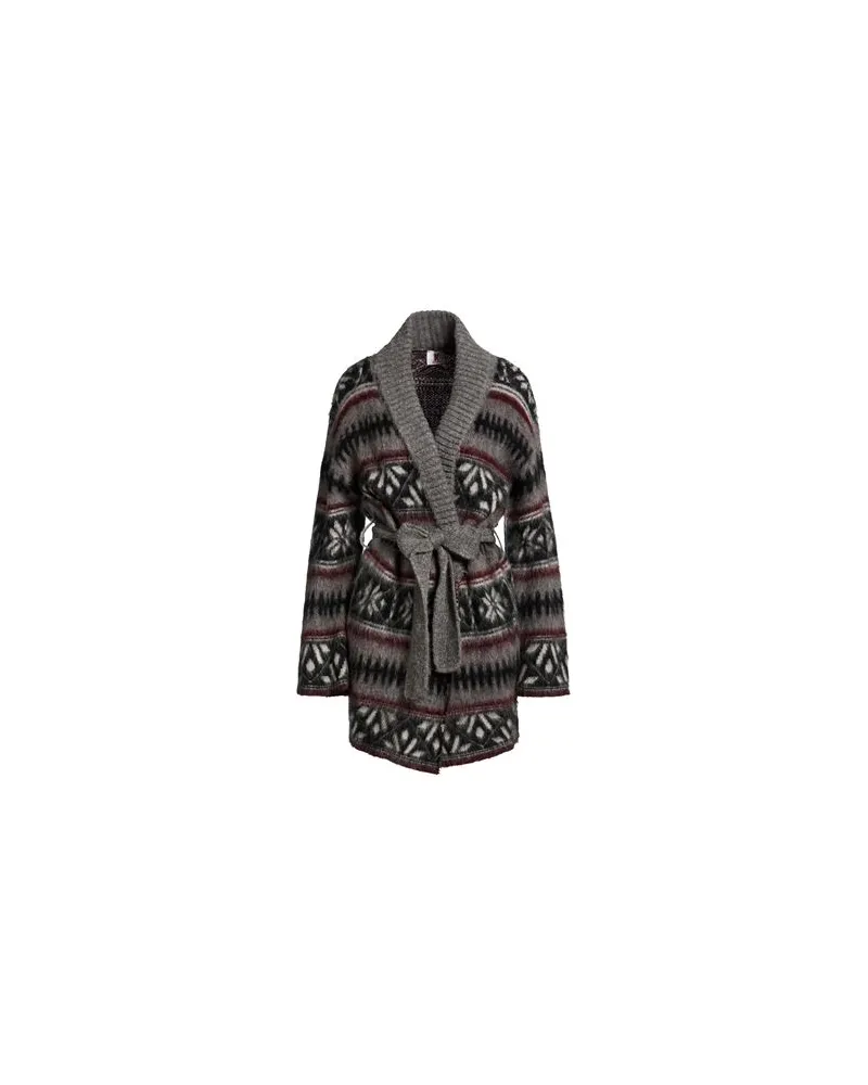 KONTATTO STRICKWAREN - Strickjackenauf YOOX.COM Grau