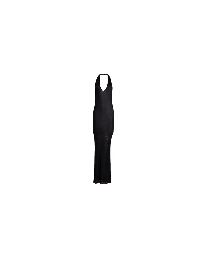 Dondup KLEIDER - Maxi-Kleiderauf YOOX.COM Schwarz