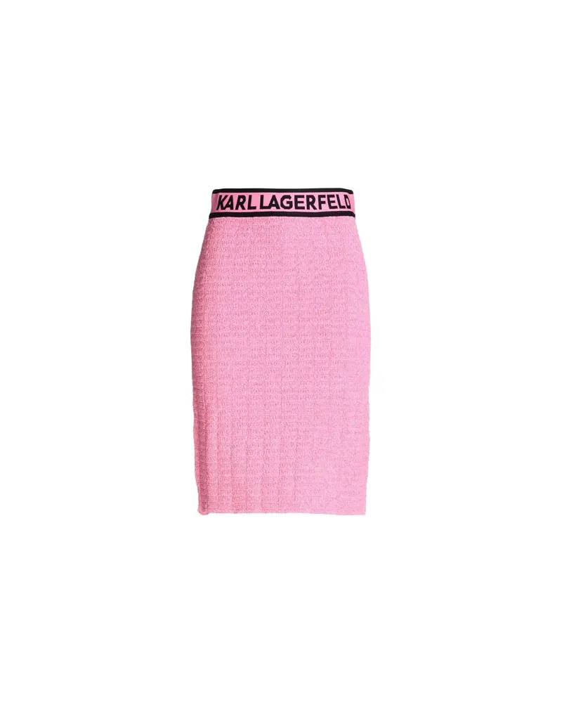 Karl Lagerfeld BOUCLE KNIT SKIRT  - HOSEN & RÖCKE - Midi-Röckeauf YOOX.COM Rosa