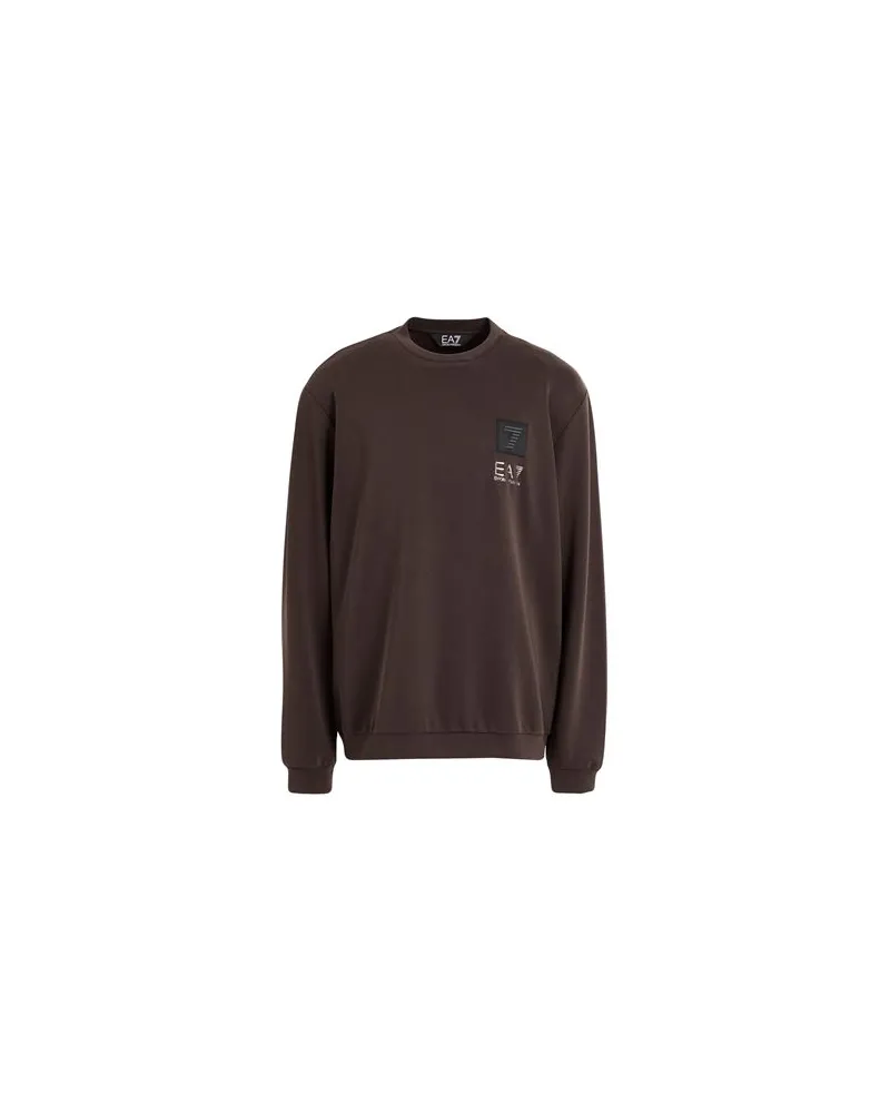EA7 TOPS - Sweatshirtsauf YOOX.COM Schokobraun