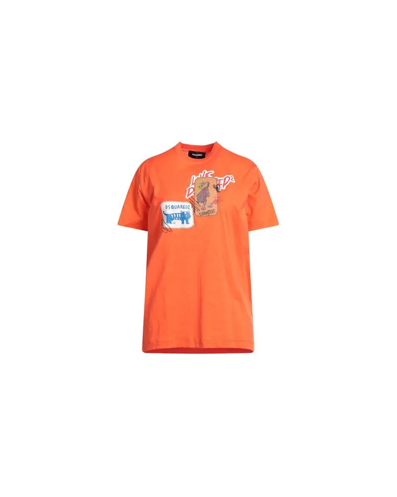 Dsquared2 TOPS - T-shirtsauf YOOX.COM Orange