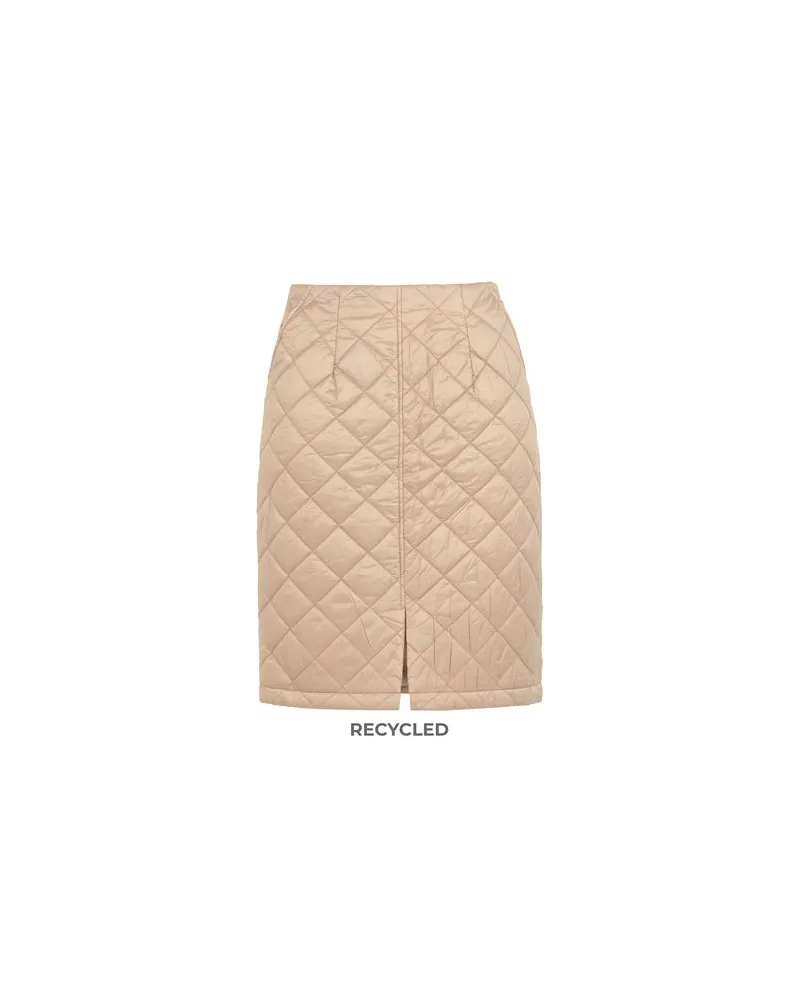 8 by Yoox RECYCLED NYLON QUILTED SKIRT  - HOSEN & RÖCKE - Midi-Röckeauf YOOX.COM Beige