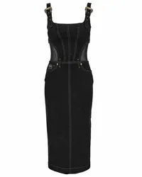 Versace Jeans Midi-Kleid Schwarz