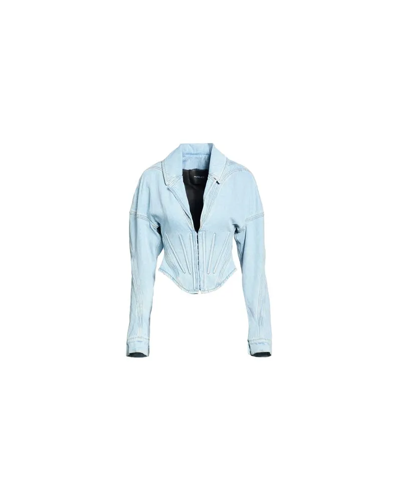 Thierry Mugler JACKEN & MÄNTEL - Jeansjacken/Mäntelauf YOOX.COM Blau