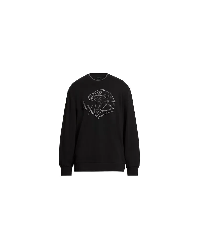 Armani Exchange TOPS - Sweatshirtsauf YOOX.COM Schwarz