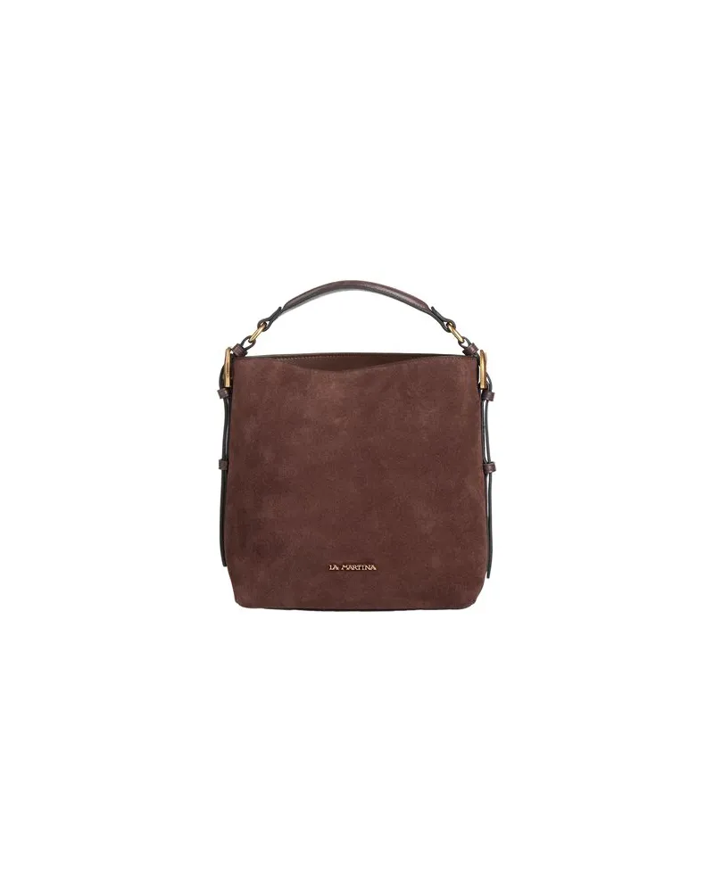 La Martina TASCHEN - Handtaschenauf YOOX.COM Schokobraun