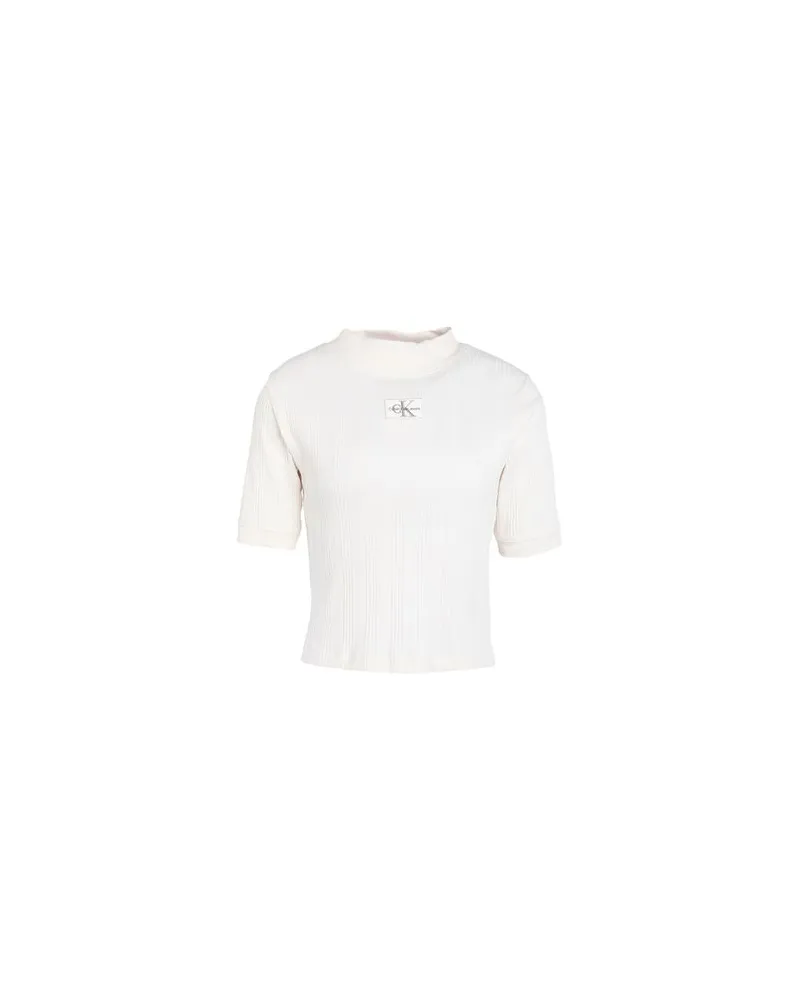 Calvin Klein TOPS - T-shirtsauf YOOX.COM Elfenbein
