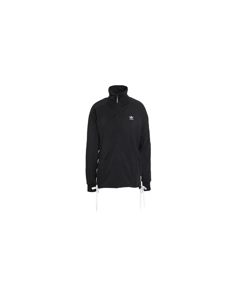 adidas LACED TRACKTOP - TOPS - Sweatshirtsauf YOOX.COM Schwarz