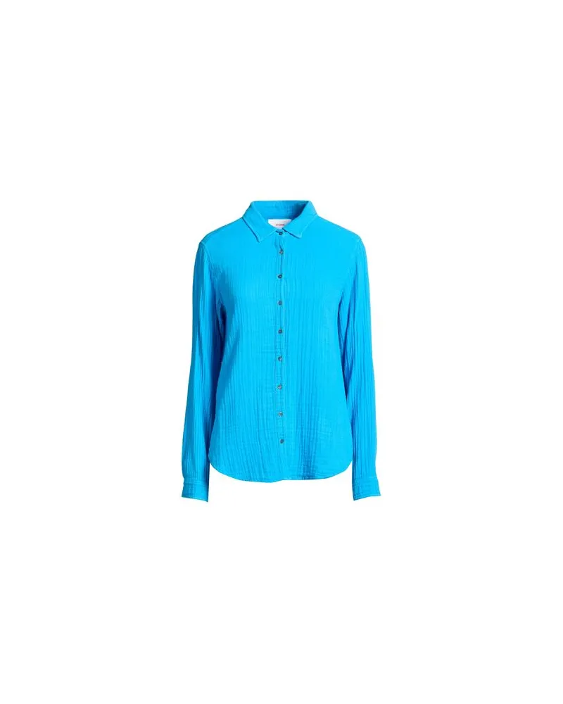 Xírena TOPS - Hemdenauf YOOX.COM Azurblau