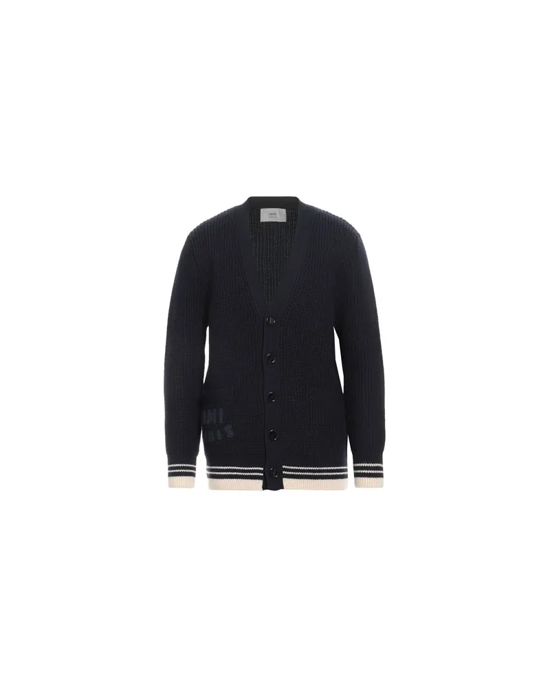 AMI Paris STRICKWAREN - Strickjackenauf YOOX.COM Marineblau