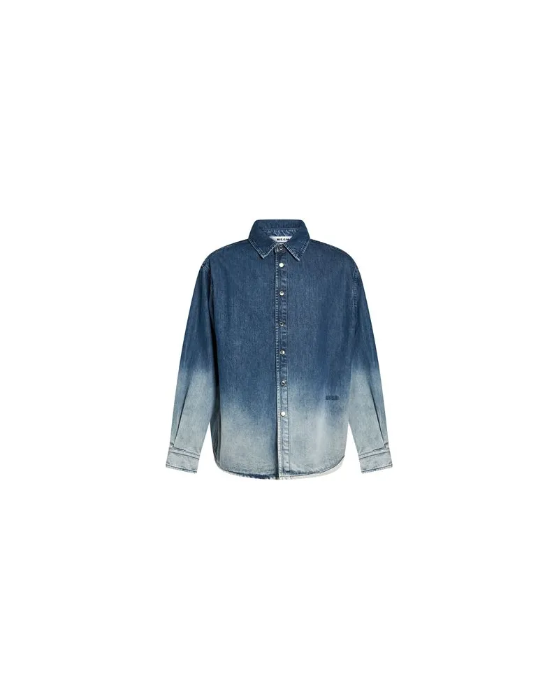 MSGM JACKEN & MÄNTEL - Jeansjacken/Mäntelauf YOOX.COM Blau