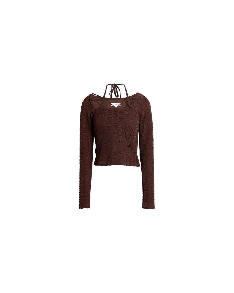Topshop TOPS - T-shirtsauf YOOX.COM Braun