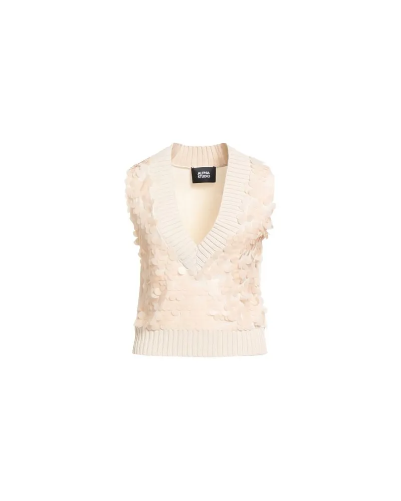 Alpha Studio STRICKWAREN - Pulloverauf YOOX.COM Elfenbein