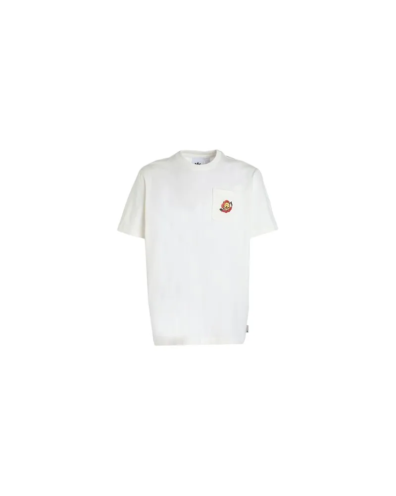 adidas LEISURE NOTE  - LEISURE NOTE - TOPS - T-shirtsauf YOOX.COM Elfenbein