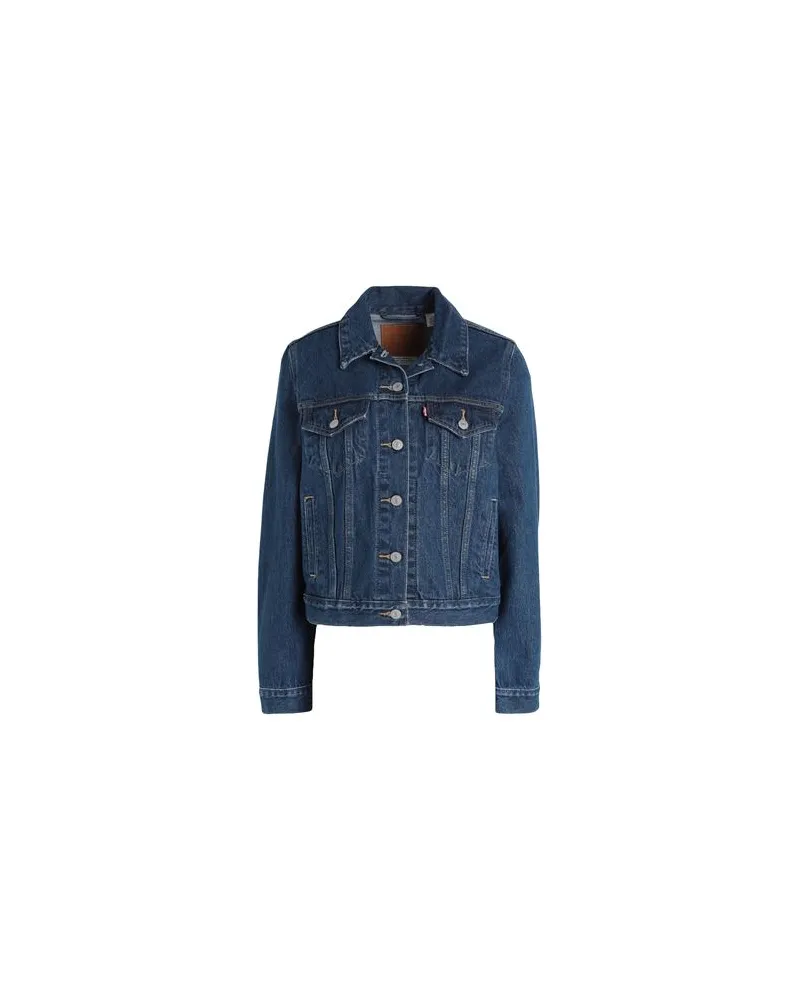Levi's ORIGINAL TRUCKER DARK INDIGO - FLAT FINISH  - JACKEN & MÄNTEL - Jeansjacken/Mäntelauf YOOX.COM Blau