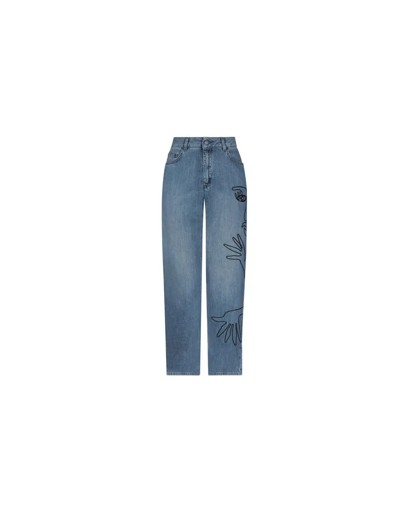Moschino HOSEN & RÖCKE - Jeanshosenauf YOOX.COM Blau