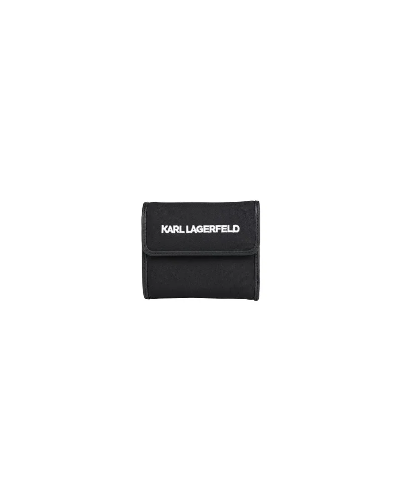 Karl Lagerfeld K/PASS TRIFOLD WALLET - Kleinlederwaren - Brieftaschenauf YOOX.COM Schwarz