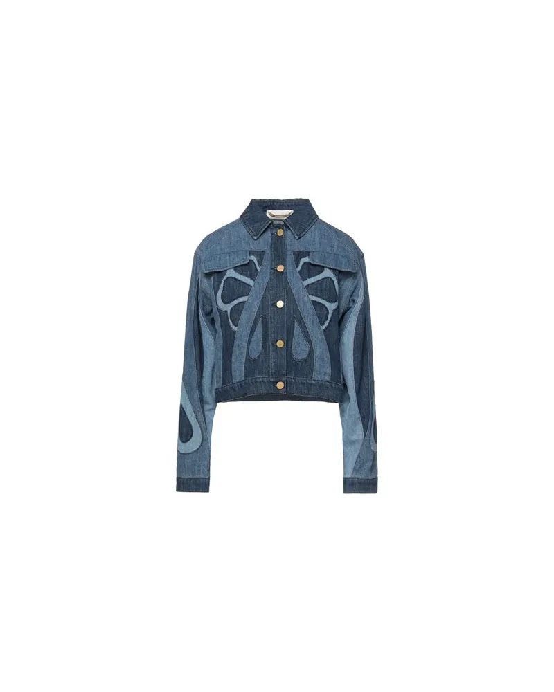 Alberta Ferretti JACKEN & MÄNTEL - Jeansjacken/Mäntelauf YOOX.COM Blau