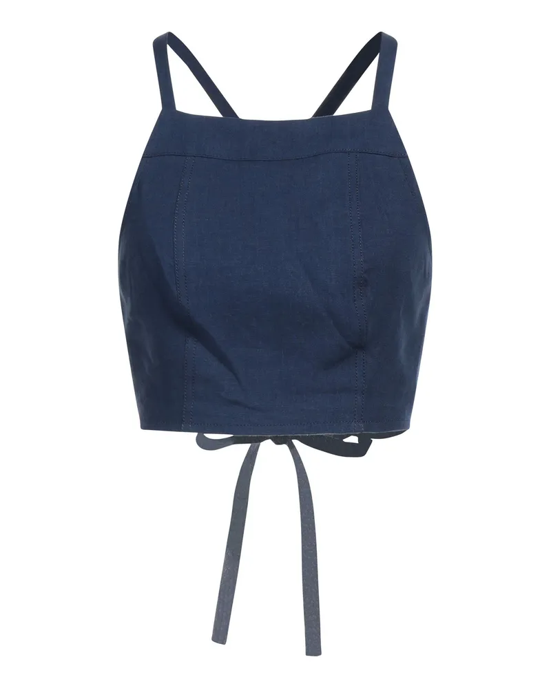 THREE GRACES Top Marineblau